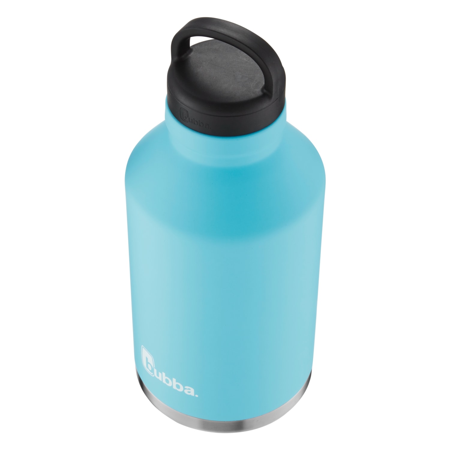 bubba Vacuum-Insulated Stainless Steel Rubberized Growler, 64oz., Pool Blue