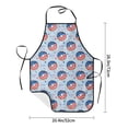 thumbnail image 6 of Zufioo Donut with the USA Fag Print Tie-up Apron, Unisex Kitchen Apron - Oil-proof, Stain-proof and Waterproof, Suitable for Restaurants and Service Industries-One Size, 6 of 9