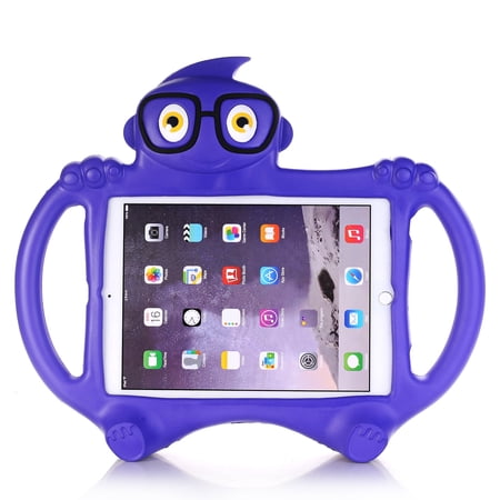 iPad Mini Case, iPad Mini 4 Kids Case, iPad Mini 1 2 3 Case for Kids,Lightweight Shockproof EVA Silicone Protective Handle Stand Kids Friendly Cute Case For 7.9 inch Apple iPad Mini 1 2 3 4，Purple