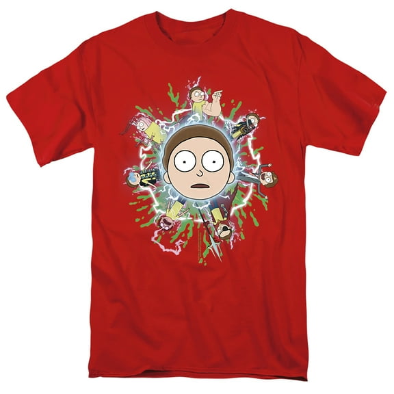 Rick and Morty Multiple Morty Unisex Adult T-Shirt