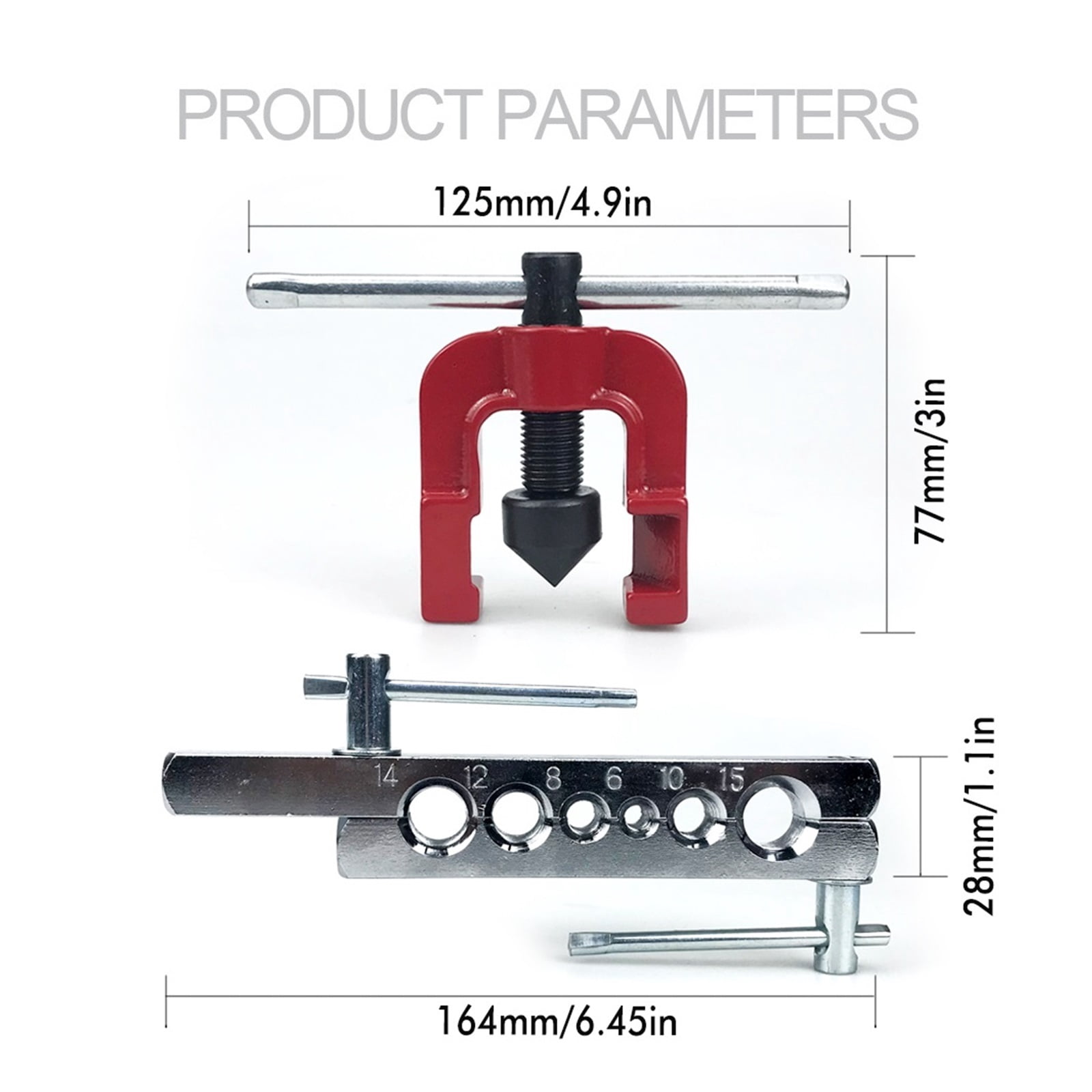 Tube Cutter Flaring Tool Kit Tube Expander Expansion Mouthparts Pipe Cutter Reamer Device For Copper Tube Flaring Tools ,Easy to Use