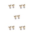 thumbnail image 2 of Qarigey 1 Pair Women Ear Stud Alloy Rhinestone Teen Decoration Ear Cute Party Drop Earrings Studs Wedding Jewelry Mini Ladies Type2 NO2, 2 of 6
