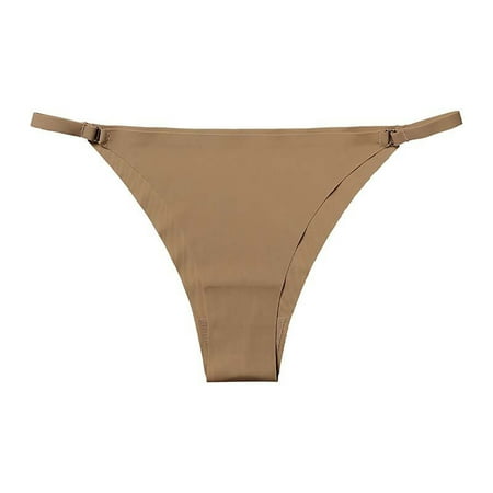

Gallickan Thong Underwear Women 2023 Seamless T Pants European And American Leopard Print Thongs Low Waist Breathable Panties No Show Thongs for Women