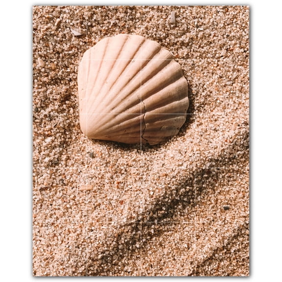 Picture-Tiles.com: Beach Ceramic Tile Wall Mural WAL500052-45XL. 48"W x 60"H using (20) 12" x 12" Ceramic Tiles-Satin Finish
