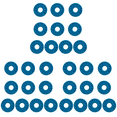 thumbnail image 1 of 10 Uds. Cerraduras Correa Guitarra Bloques Antideslizantes Silicona para Entusiastas La () Azul, 1 of 5