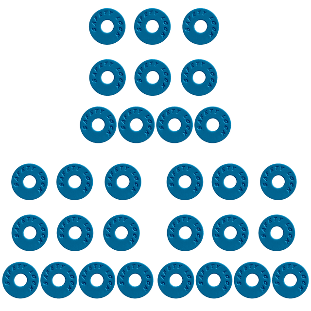 10 Uds. Cerraduras Correa Guitarra Bloques Antideslizantes Silicona para Entusiastas La () Azul