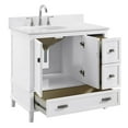 thumbnail image 3 of DHP Otum 36 Inch Bathroom Vanity with Sink, White Wood, 3 of 14