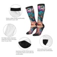 thumbnail image 3 of Logiee Bohemian Colorful Flower Woman Print Gift Stocking Stuffers,Adult Stockings,Novelty Socks,Funny Socks Birthday Running Walking Sleeping, 3 of 6