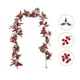 thumbnail image 4 of ¡Gran Descuento!, Diseño navideño Simulación Fiesta de Navidad Festival Decoración Frutos Rojos Ratán Suave Akmoler, 4 of 8