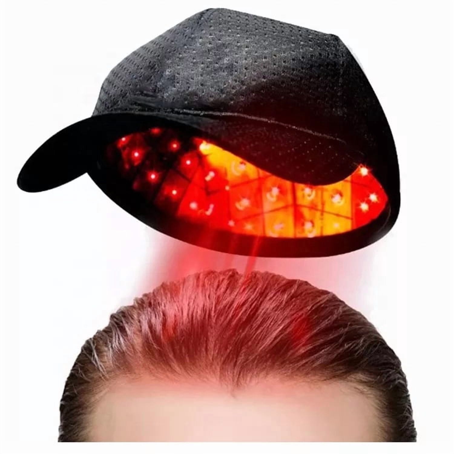 Wearable Red Light Cap for Scalp Care, Hands-Free Wellness Device with Timed Sessions for At-Home Relaxation, USB Rechargeable, for Men and Women