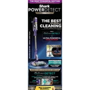 Shark POWERDETECT Corded Stick Vacuum, Carpet and Hardfloors, Pet Friendly, with DuoClean Detect Technology, Self-Cleaning Brushroll, HZ4002 Purple