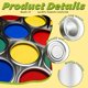 thumbnail image 3 of Paquete De 12 Latas De Pintura VacíAs Con Tapas, Latas De Pintura VacíAs Sin Revestimiento Con Capacidad 1/2 , Contenedores Almacenamiento De Pintura, Para Pintar Manualidades, 3 of 5
