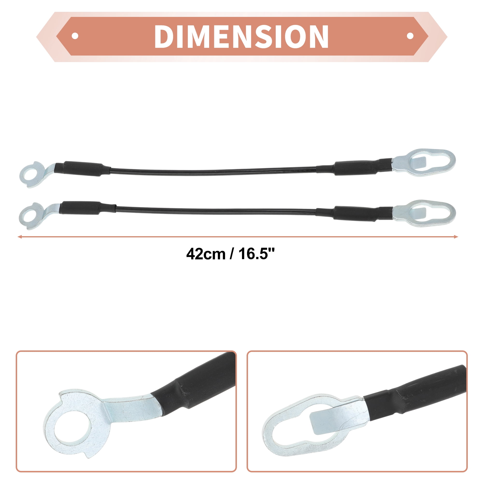 Unique Bargains Great Useful Tailgate Support Cables for Ranger 1983-1992 Lift Cable