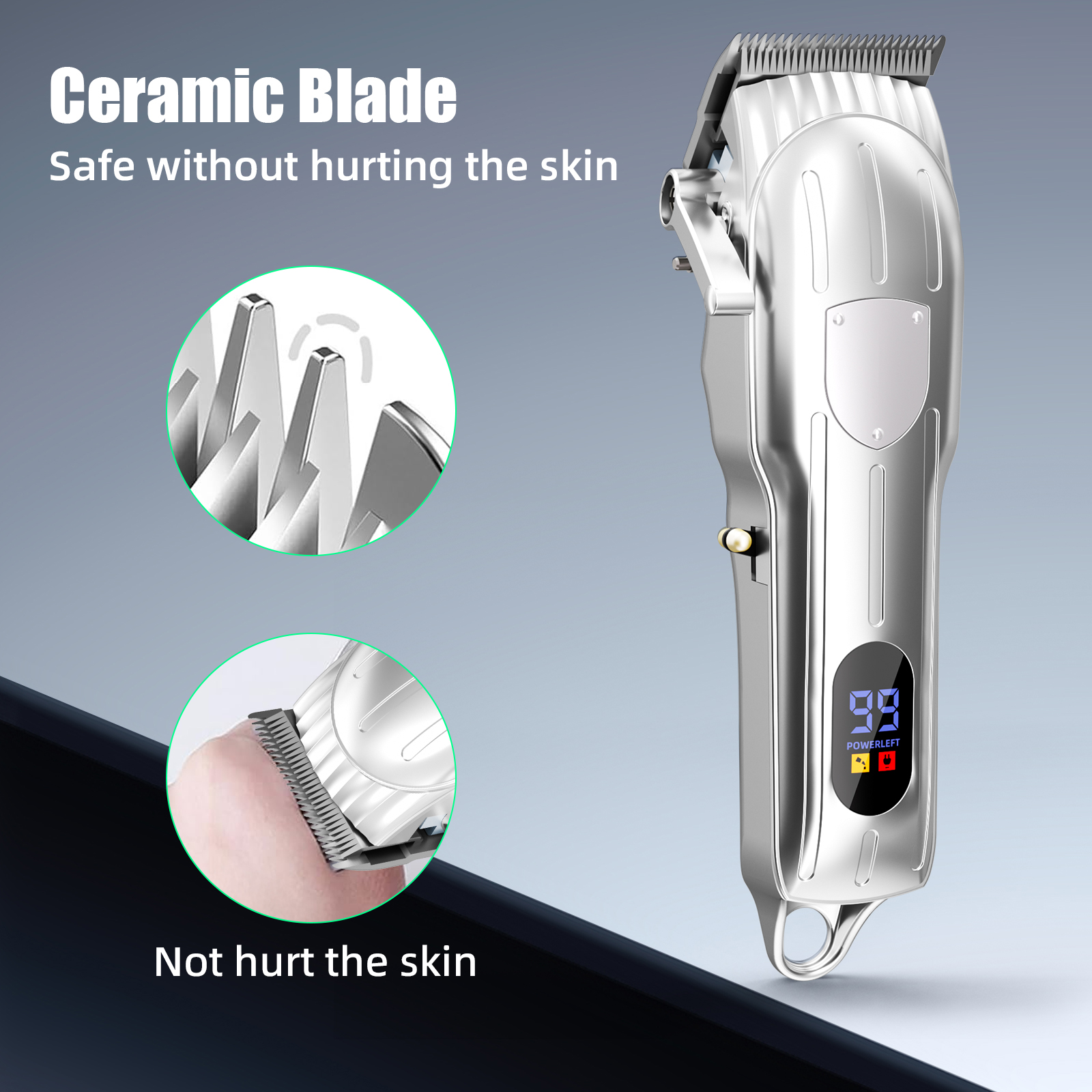 MTUYELI Professional Cordless Barber Hair Clipper Set photo 6
