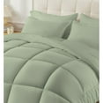 thumbnail image 3 of 1 Piece New Fluffy Pattern Comforter, 800 TC, 100% Egyptian Cotton, Super King Size Light Sage Solid, 3 of 6