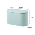 thumbnail image 2 of Mini Trash Can with Lid 8.7x4.3x5.1in Removable Plastic Countertop Waste Bin Small Covered Design for Bathroom Office Kitchen Desk Coffee Table, 2 of 5