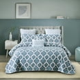 thumbnail image 2 of Home Soft Things 7 Piece Printed Microfiber Quilts Bedspread Set - Honor - Queen (90" x 90"), 2 of 8