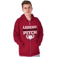thumbnail image 5 of Soccer Player Legend of the Pitch Zip Hoodie Sweatshirt Men Brisco Brands 2X, 5 of 6
