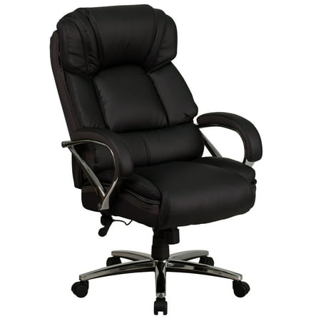 500 Base Unit - Lancaster Home HERCULES Series Big & Tall 500 lb. Rated Bonded Leather Executive Swivel Chair with Chrome Base and Arms