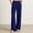 Navy, variant on Women's High Waist Draped Straight Leg Wide Leg Pants, Solid Loose Relaxed Fit Trousers for Daily Casual Outfit Navy XXL