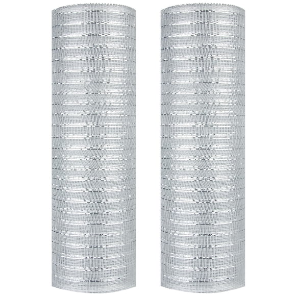 Cinta decorativa ESINO de malla metálica de 26 cm x 9 m, 2 rollos