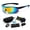 Blue, variant on Polarized Sports Sunglasses with 5 Interchangeable Lenses,Mens Womens Cycling Bike Glasses,Baseball Running Fishing