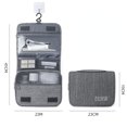 thumbnail image 5 of Neceser para hombres, organizador de artículos de tocador de viaje, resistente al agua, bolsa de afeitar para accesorios de artículos de tocador (gris), 5 of 5