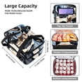 thumbnail image 3 of Cattle Double Layered Insulated Refrigerated Lunch Bag with Large Capacity and Hand Carry, 7.1x11.4x16.1 inches, Two Compartments for Double the Convenience, 3 of 6