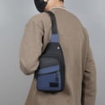 thumbnail image 4 of Chest Bag Crossbody 30cm, Adjustable Strap Multi Pocket for Sports Travel, Layered Compartment Reflective Night Safe, Lightweight Durable Fabric and Outdoor Daily Commute, 4 of 7