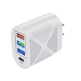 thumbnail image 1 of 48W USB C Charger 4 Port Wall Charger, Fireproof Material Low Heat Generation Compatible for Smartphones Tablets Travel Use, 1 of 7