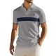 thumbnail image 1 of Blusa y camisa de manga corta con cuello vuelto para hombre, de verano, de color liso, con solapa, informal, de manga corta, 1 of 6