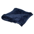 thumbnail image 1 of BIRDROCK HOME Internet's Best Plush Throw Blankets | Navy (Blue) | Ultra Soft Couch Blanket | Light Weight Sofa Throw | 100% Microfiber Polyester | Easy Travel | King Bed | 108 x 90, 1 of 4