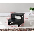 thumbnail image 2 of Kings Brand Furniture - Courtney Black Finish Wood Bedroom Step Stool, 2 of 4