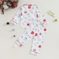 thumbnail image 4 of BeQeuewll Conjunto de pijamas navideños para niños, camisa de manga larga con botones y pantalones elásticos, ropa de dormir, 4 of 4
