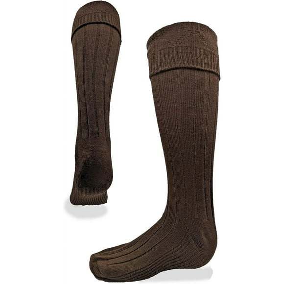 ORUYROP Scottish Kilt Hose-(USA Men's Shoe Size 7-9.5, Red)