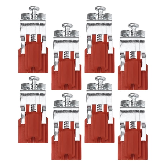 MLINS 8 Pcs Kitchen Sink Fixing Clamps Mounting Clip Tassel Grip Red