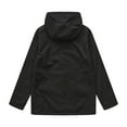 thumbnail image 3 of RYRJJ Womens Waterproof Rain Jacket Fleece Lined Rain Coats Outdoor Warm Zip Up Drawstring Hooded Windbreaker Jackets with Pockets(Black,XL), 3 of 4