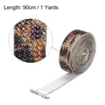 thumbnail image 2 of Unique Bargains 3Roll 1 Yard 8mm Self Adhesive Crystal Rhinestone Ribbon for Crafts Project, 4 Color,Black,Brown,Colorful, 2 of 5