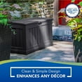 thumbnail image 4 of Suncast 50 gal. Medium Deck Box – Outdoor Resin Storage with Lock, Patio/Deck, 4 of 11