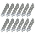 thumbnail image 1 of 12pcs Trapezoid Angle Bracket Right Angle Corner Brace Stainless Steel Corner Brace, 1 of 8
