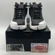 thumbnail image 2 of Ni - ke Size 4.5 - Jordan 12 Retro Mid Playoff Black White Leather (153265-006), 2 of 5