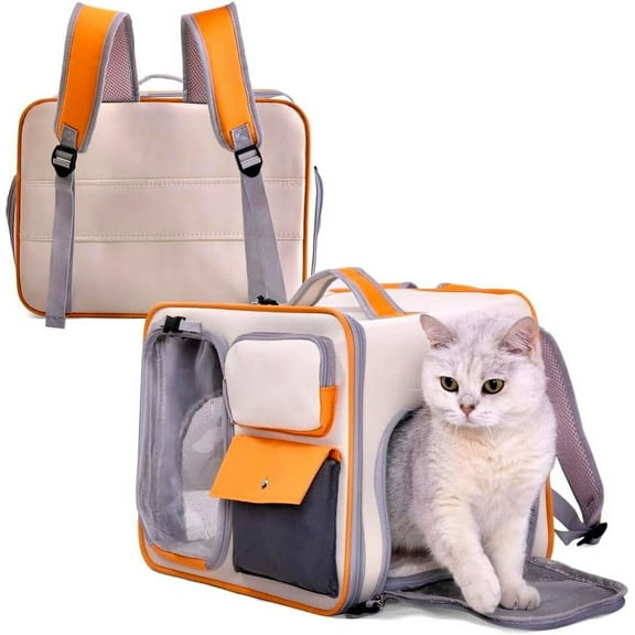 TJOUL Pet Carrier Airline Approved - Comfortable and Spacious Dog and Cat Carrier - Soft Dog Travel Bag with Pockets and Padded Straps - Breathable Pet Carrier for Small Dogs/Cats/Rabbits and More