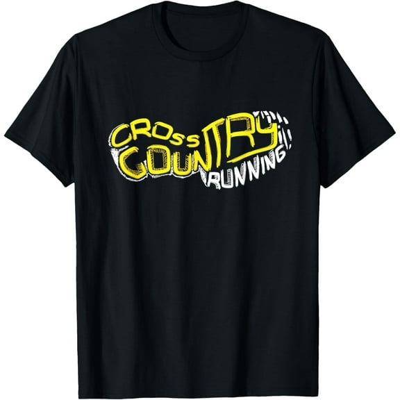 Cross Country Running Shoe Imprint CC Runner Gift Idea T-Shirt