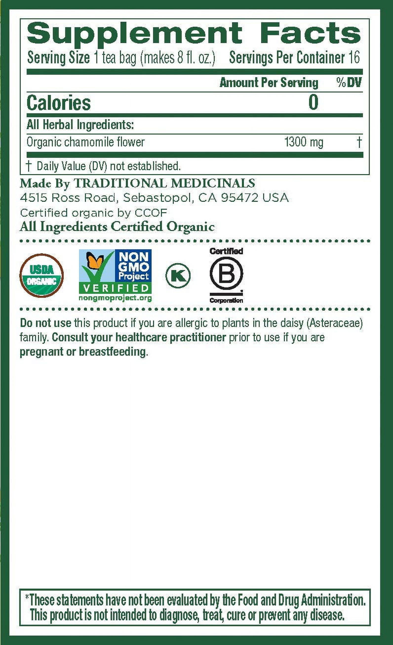 Organic Roasted Dandelion Root Tea - 30 Caffeine-Free Herbal Tea Bags, Chocolate Flavor