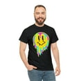 thumbnail image 5 of Multicolor smiley face emoji t shirt emoji graphic Unisex Heavy Cotton Tee, 5 of 8