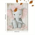 thumbnail image 3 of Cute Elephant with Bow Wall Art/Canvas Print， Perfect for Nursery Decor， Baby Girl Room Decor， Bedroom Decor， Living Room Decor， and Girls Room Decor, 3 of 8