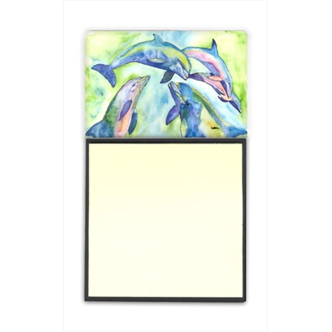Sticky Post Notes Holder Dolphins Glory Land Pewter Desk Home Décor 