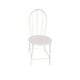 thumbnail image 5 of Mini silla de comedor de metal en miniatura simulada 1:6, mano de obra exquisita y duradera, Blanco, 5 of 9