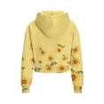 thumbnail image 2 of Chaqlin Sunflower Print Kids Blouse Shirt with Pocket Oversize Plus Size Girls Hoodies for School for Gym Size 5-6, 2 of 7
