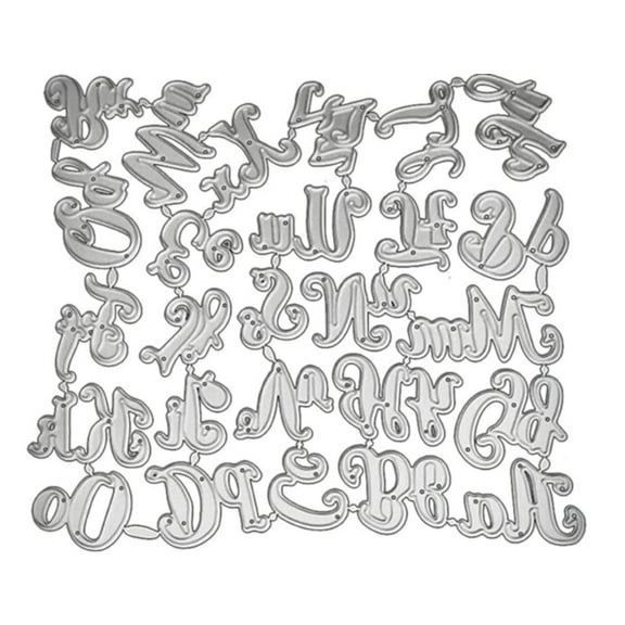 LIANXUE Letter Alphabet Metal Cutting Dies Stencil DIY Scrapbooking Album Paper Template